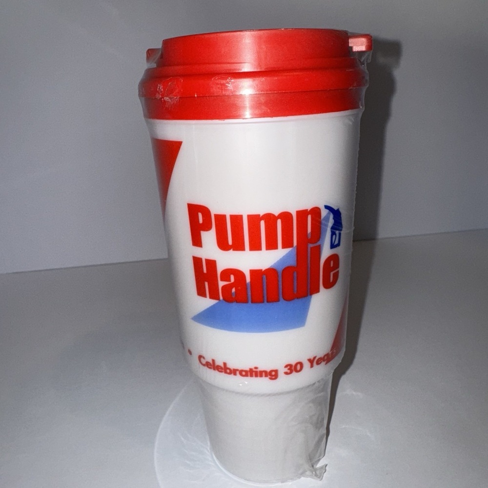 NEW Pump Handle Gas Station 24oz Mug Refillable Cup Collectible 1998 Whirley